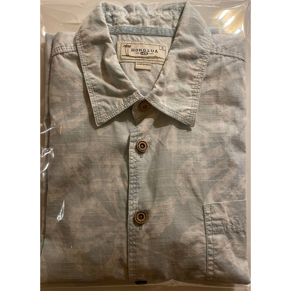 Honolua Surf Co. Men’s Button-Up Shirt Blue, Small Hawaiian Shirt